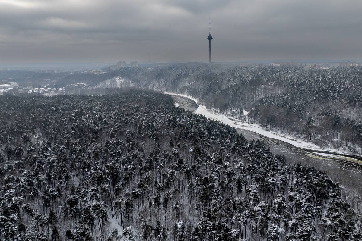 Šalčio sukaustytas Vilnius