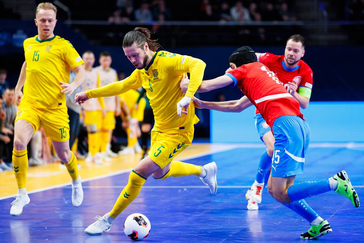  Europos salės futbolo čempionatas: Lietuva – Čekija 3:3