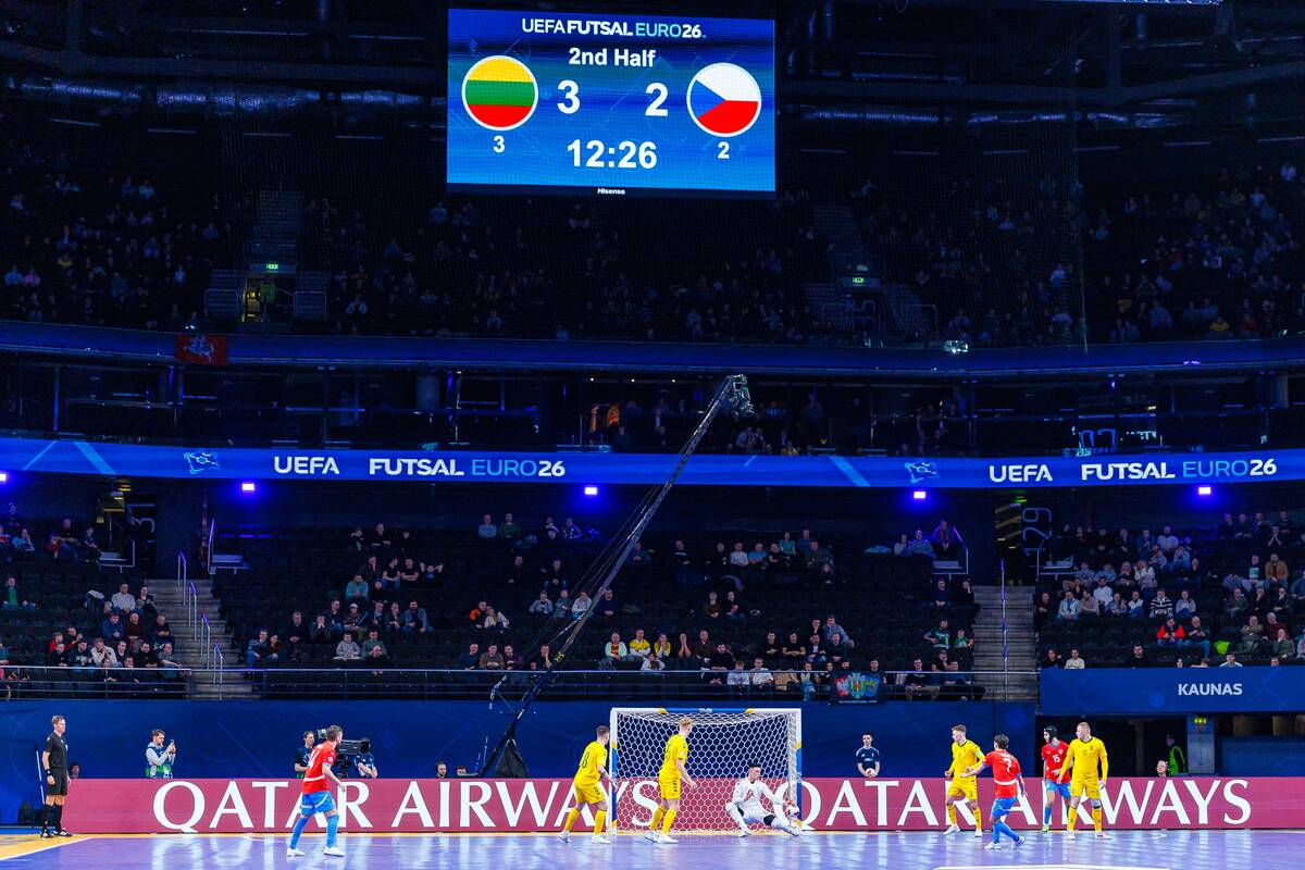  Europos salės futbolo čempionatas: Lietuva – Čekija 3:3
