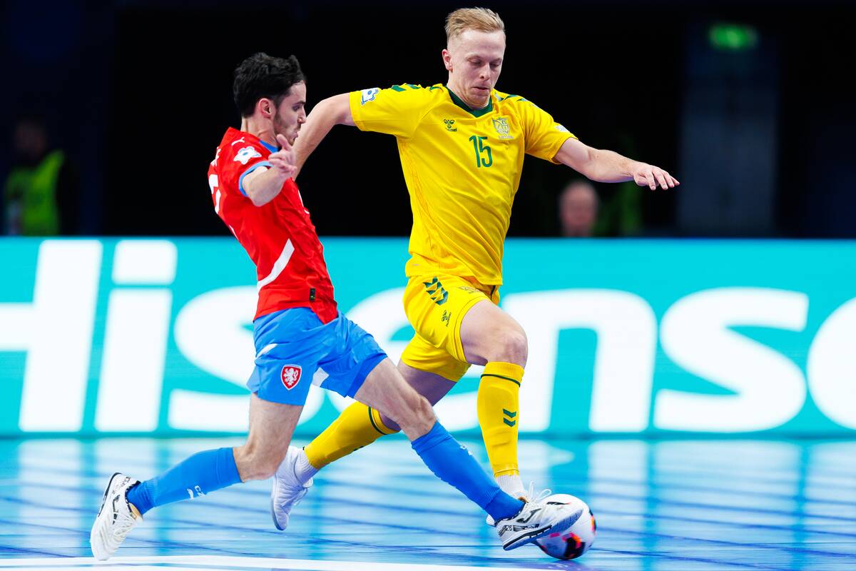  Europos salės futbolo čempionatas: Lietuva – Čekija 3:3