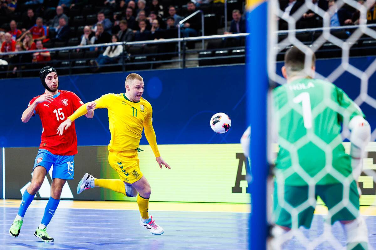  Europos salės futbolo čempionatas: Lietuva – Čekija 3:3