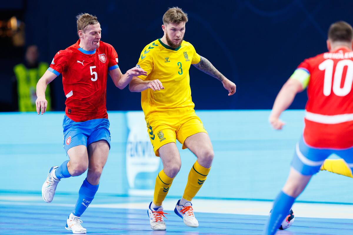  Europos salės futbolo čempionatas: Lietuva – Čekija 3:3