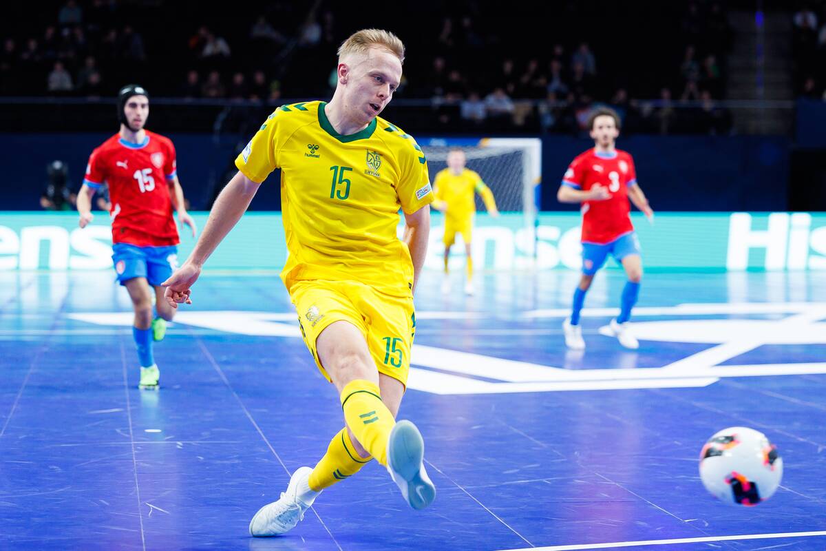  Europos salės futbolo čempionatas: Lietuva – Čekija 3:3