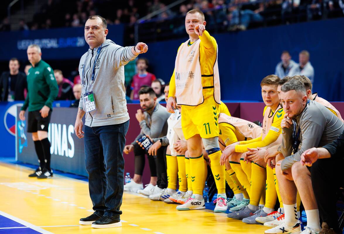  Europos salės futbolo čempionatas: Lietuva – Čekija 3:3