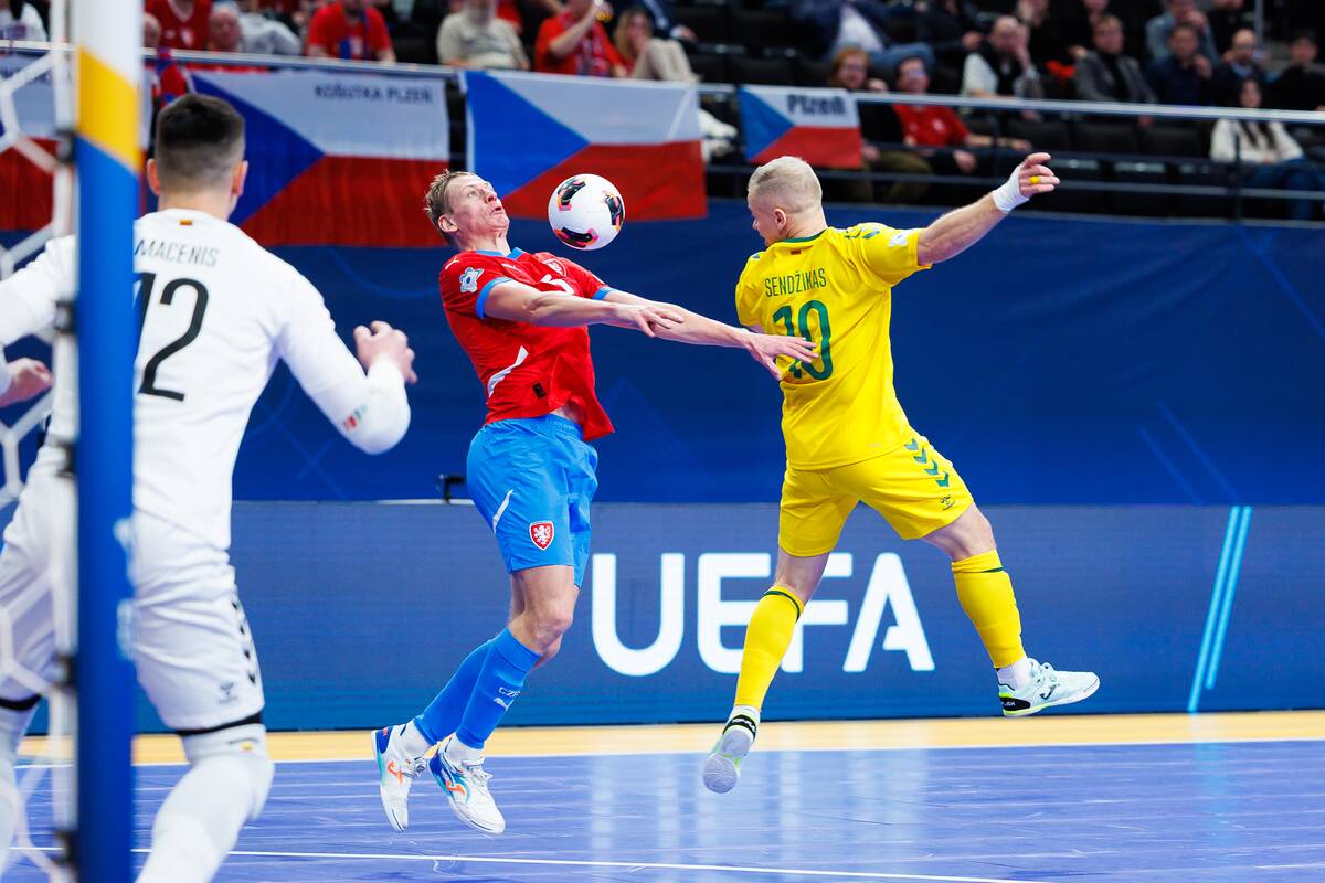  Europos salės futbolo čempionatas: Lietuva – Čekija 3:3