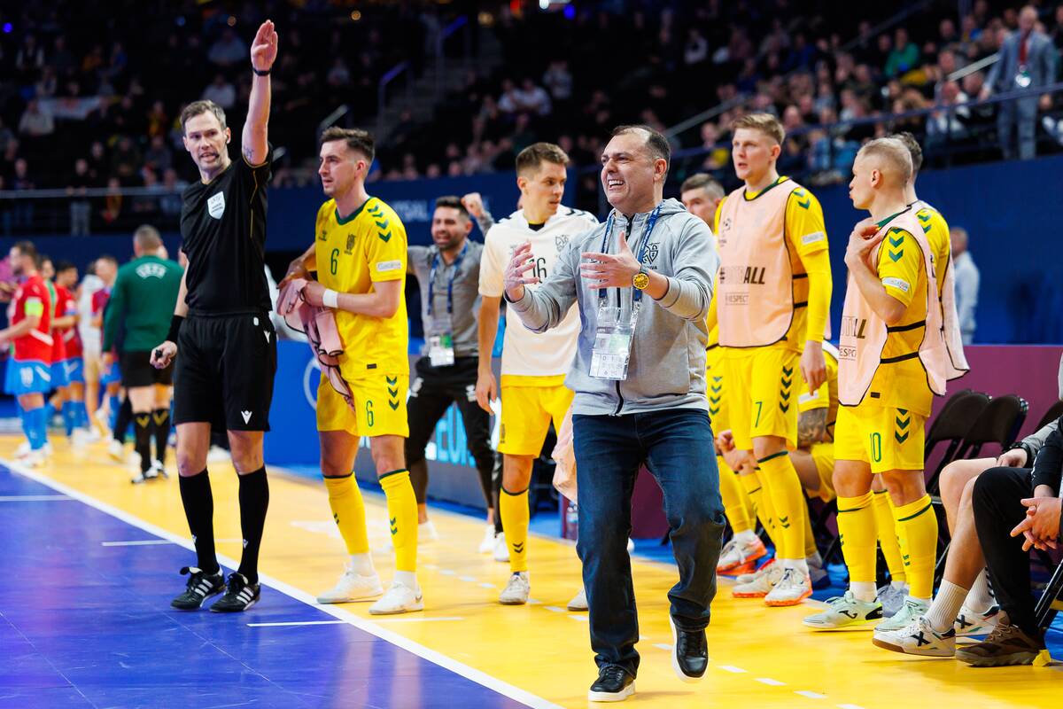  Europos salės futbolo čempionatas: Lietuva – Čekija 3:3