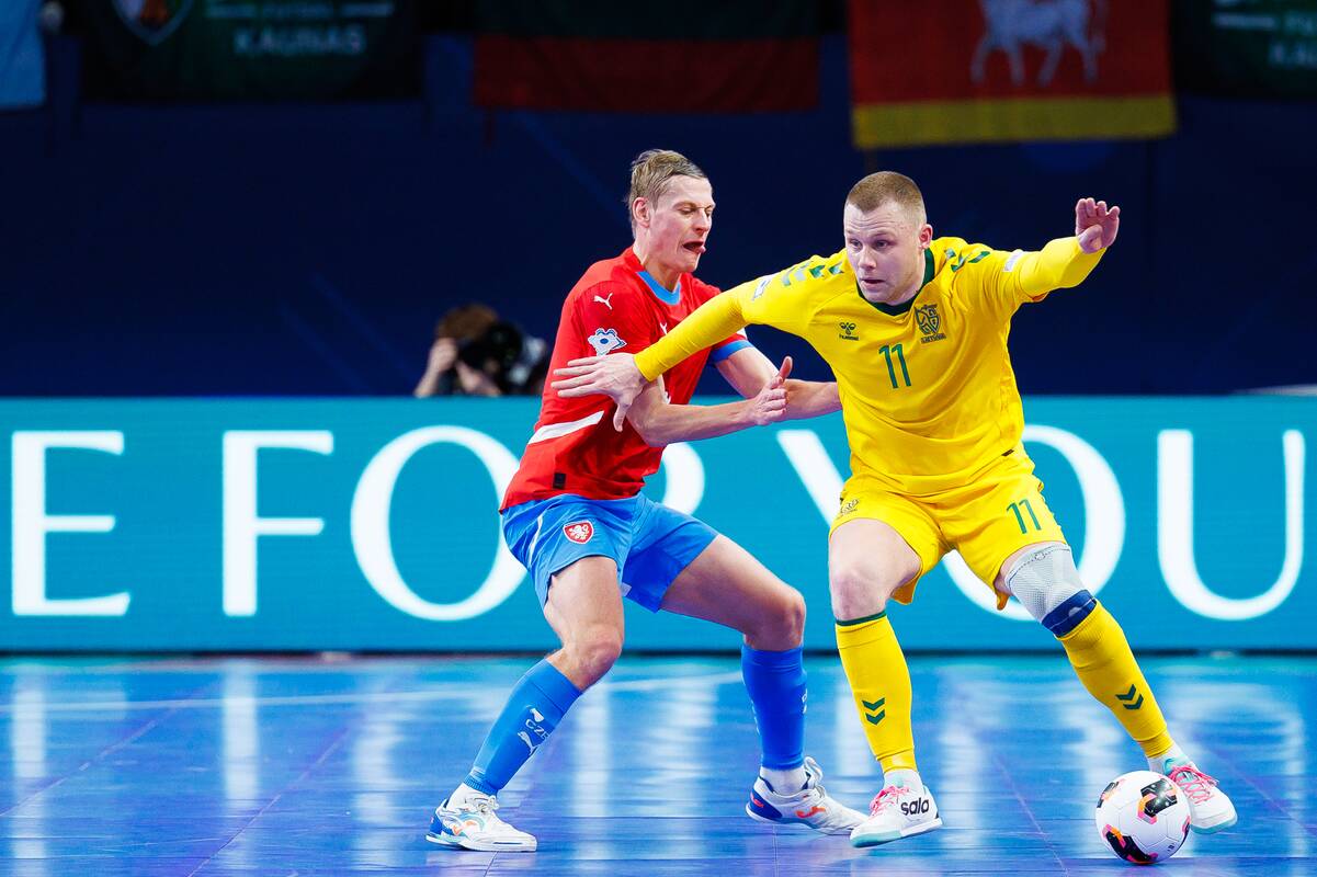  Europos salės futbolo čempionatas: Lietuva – Čekija 3:3