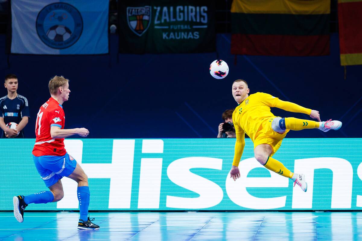 Europos salės futbolo čempionatas: Lietuva – Čekija 3:3