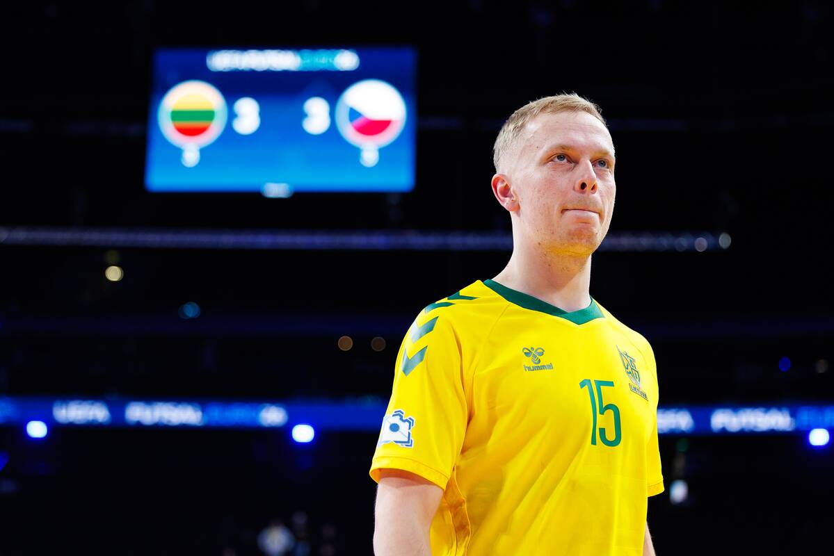  Europos salės futbolo čempionatas: Lietuva – Čekija 3:3