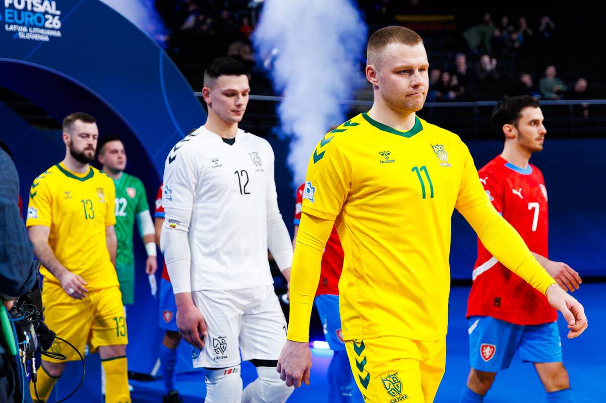  Europos salės futbolo čempionatas: Lietuva – Čekija 3:3