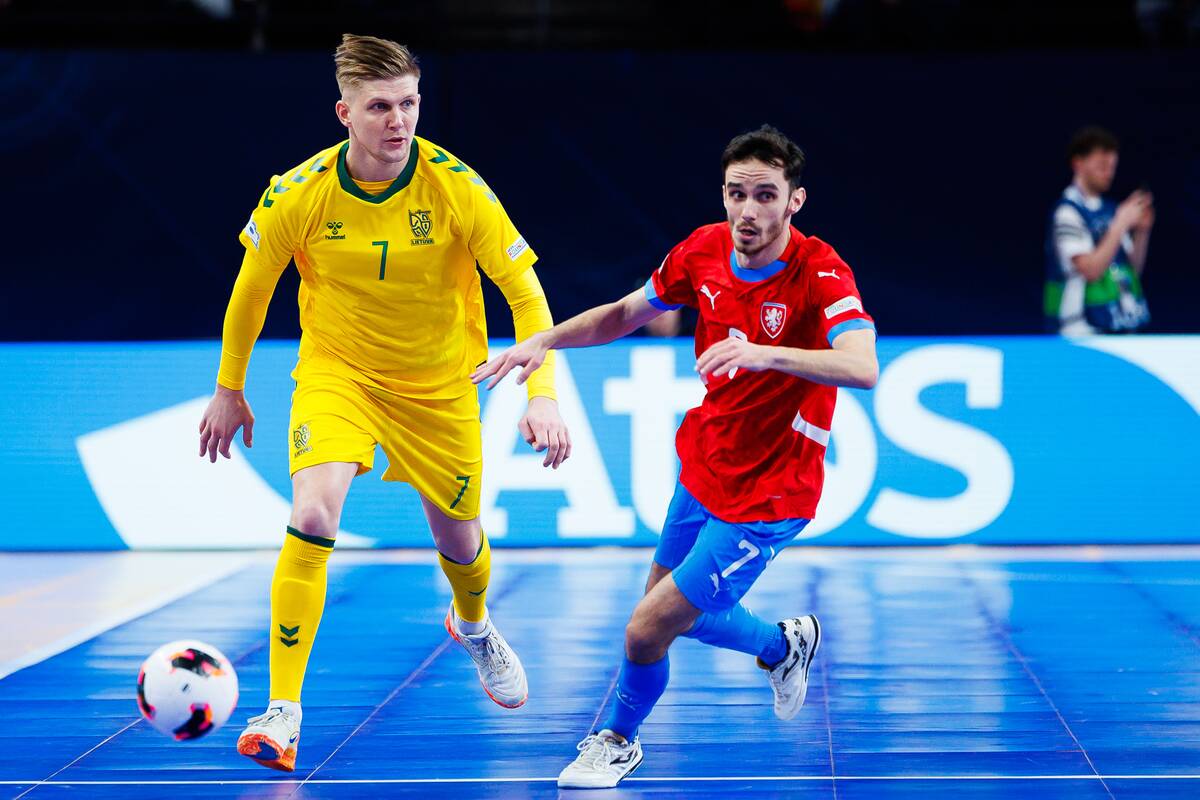  Europos salės futbolo čempionatas: Lietuva – Čekija 3:3