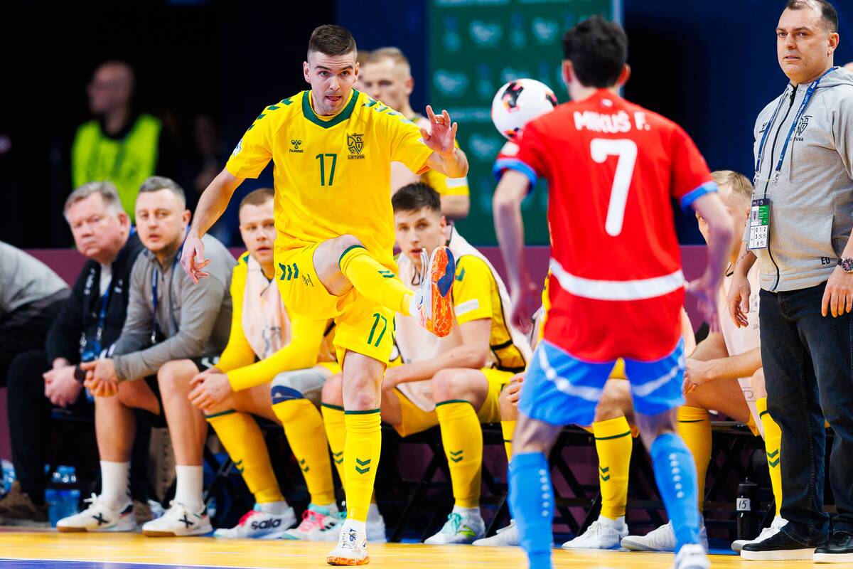  Europos salės futbolo čempionatas: Lietuva – Čekija 3:3