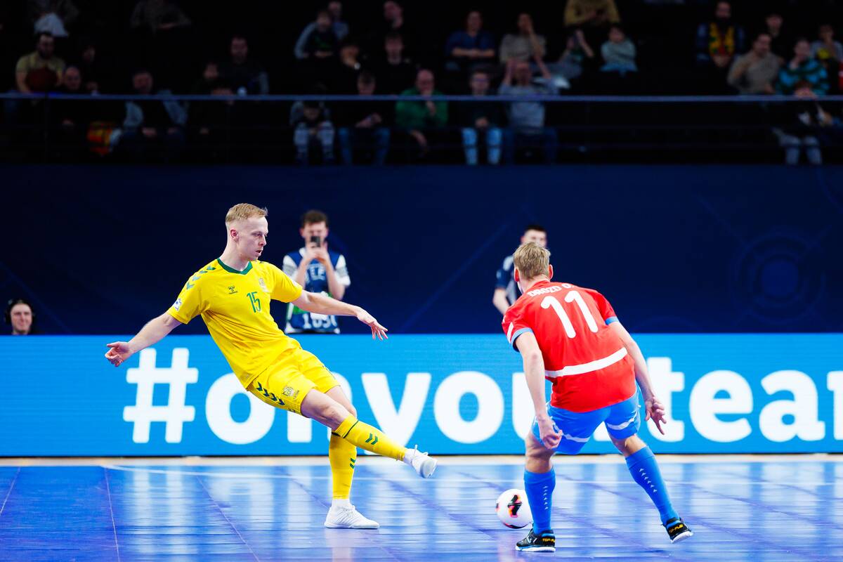  Europos salės futbolo čempionatas: Lietuva – Čekija 3:3