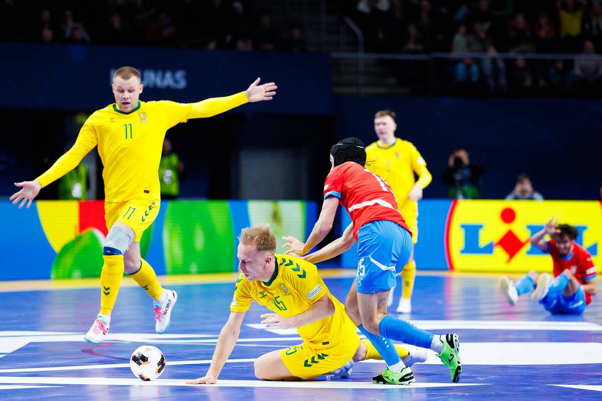  Europos salės futbolo čempionatas: Lietuva – Čekija 3:3