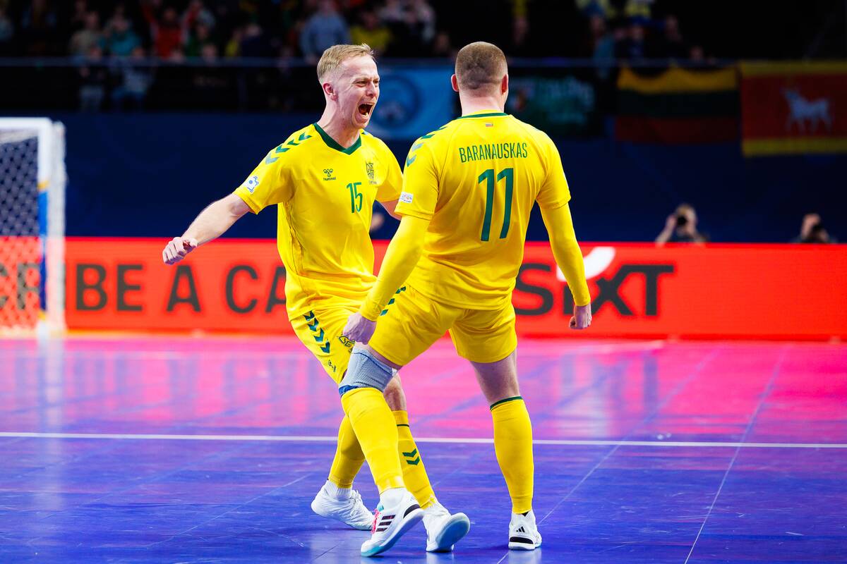  Europos salės futbolo čempionatas: Lietuva – Čekija 3:3