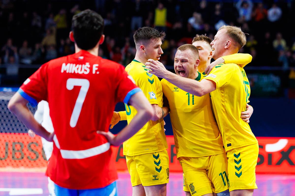  Europos salės futbolo čempionatas: Lietuva – Čekija 3:3