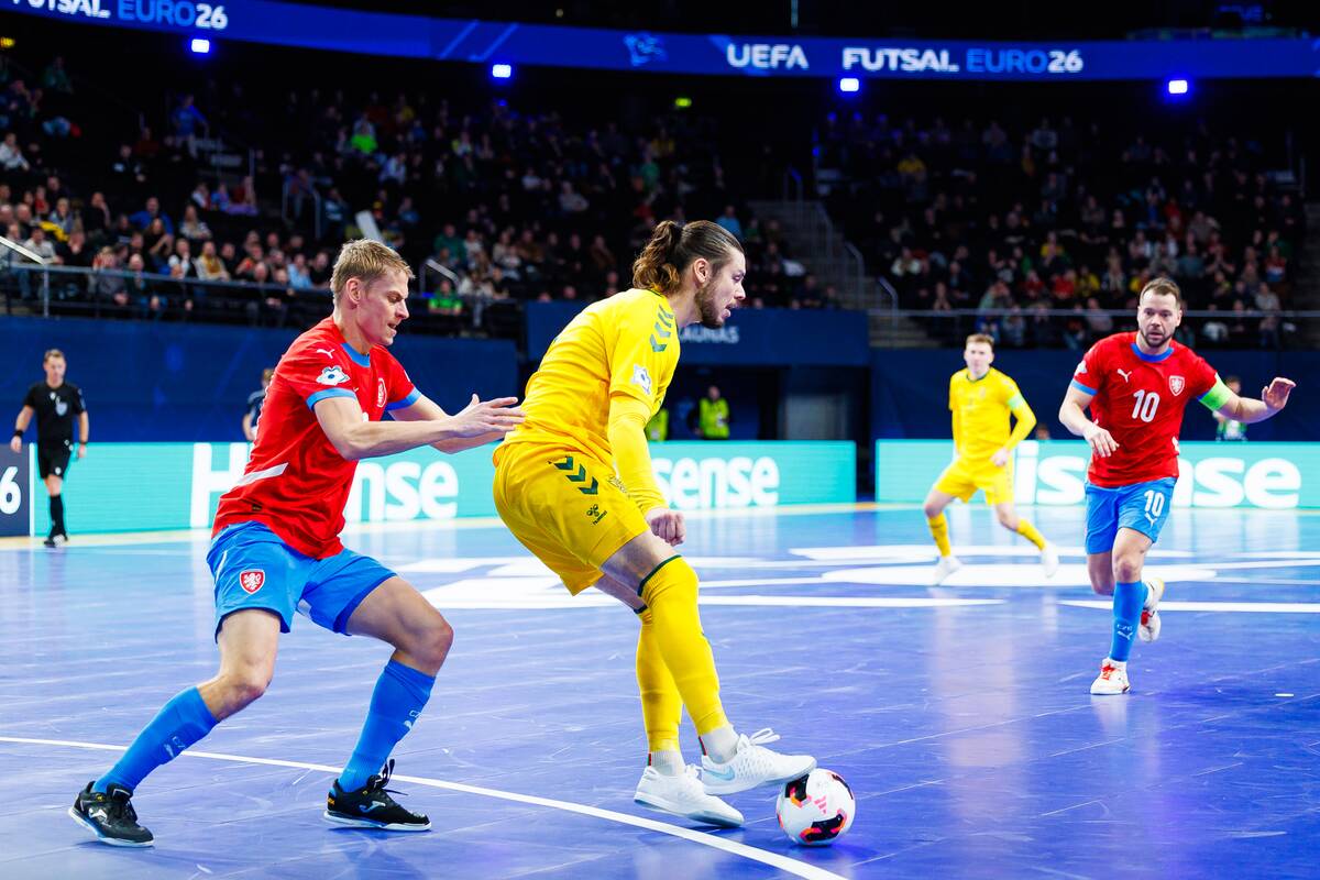  Europos salės futbolo čempionatas: Lietuva – Čekija 3:3