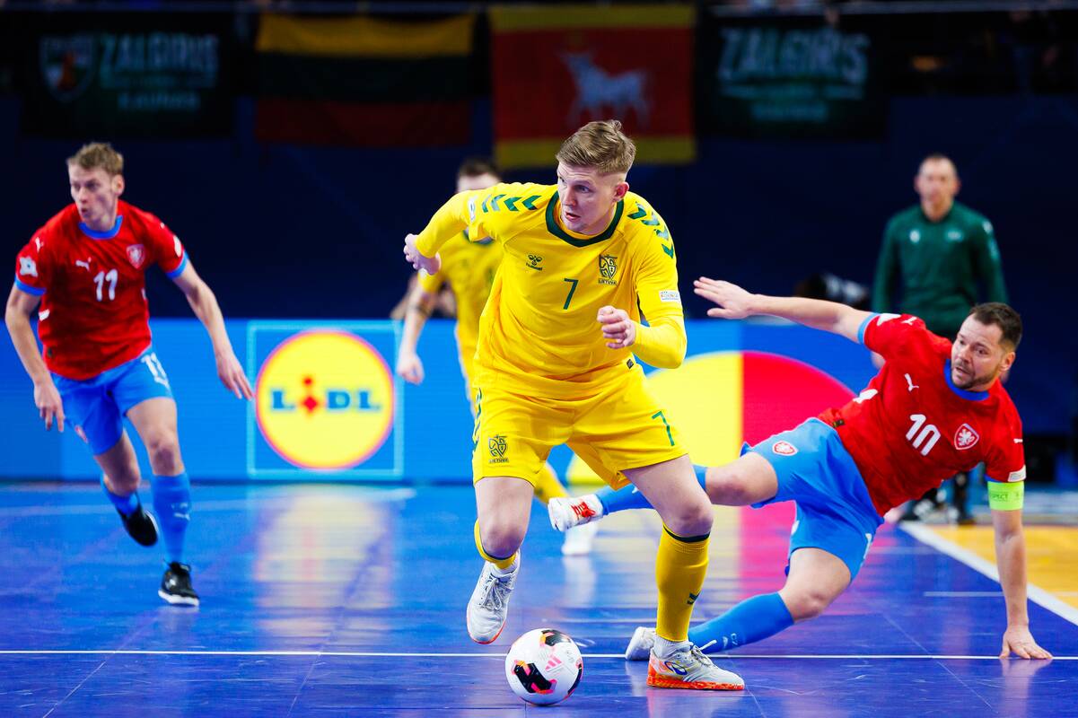  Europos salės futbolo čempionatas: Lietuva – Čekija 3:3