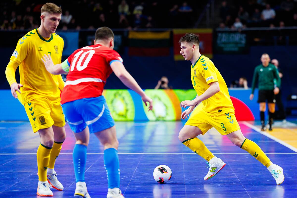  Europos salės futbolo čempionatas: Lietuva – Čekija 3:3
