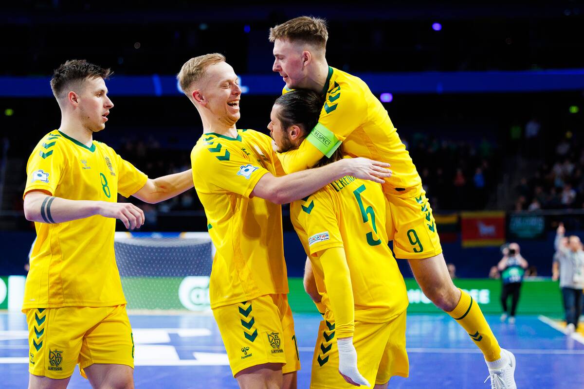  Europos salės futbolo čempionatas: Lietuva – Čekija 3:3
