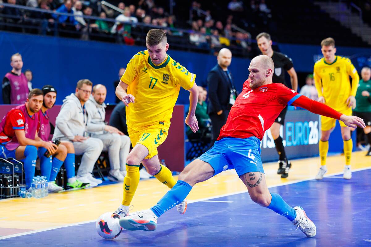  Europos salės futbolo čempionatas: Lietuva – Čekija 3:3