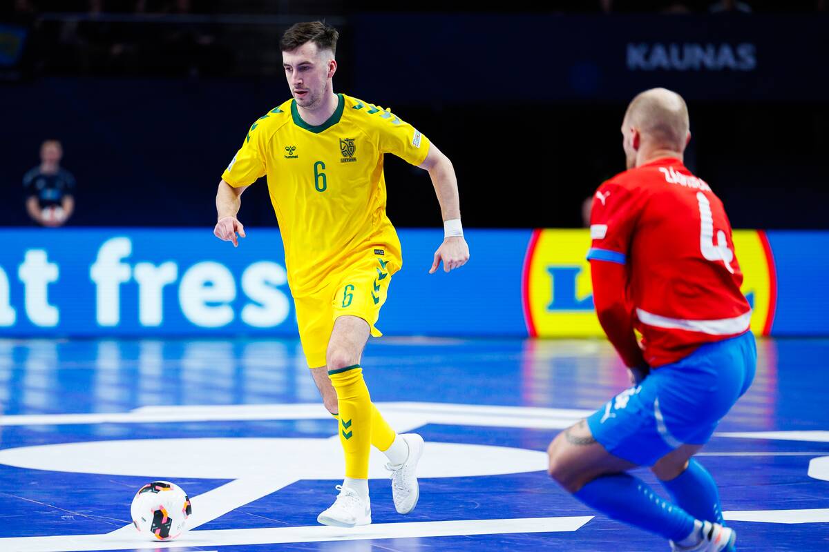  Europos salės futbolo čempionatas: Lietuva – Čekija 3:3
