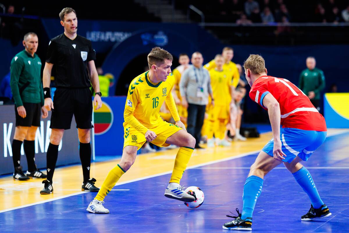  Europos salės futbolo čempionatas: Lietuva – Čekija 3:3