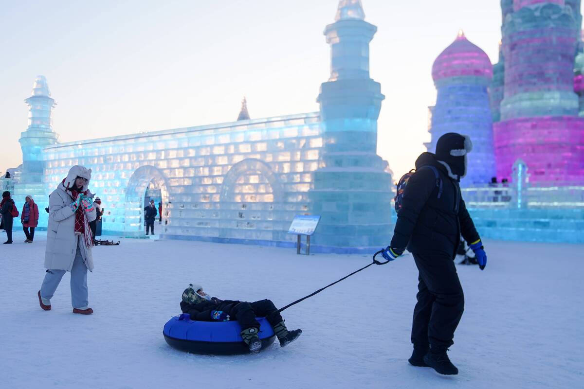 Tradicija: kiekvieną sausį atšiauriame Kinijos mieste Harbine rengiamas įspūdingas ledo skulptūrų festivalis.