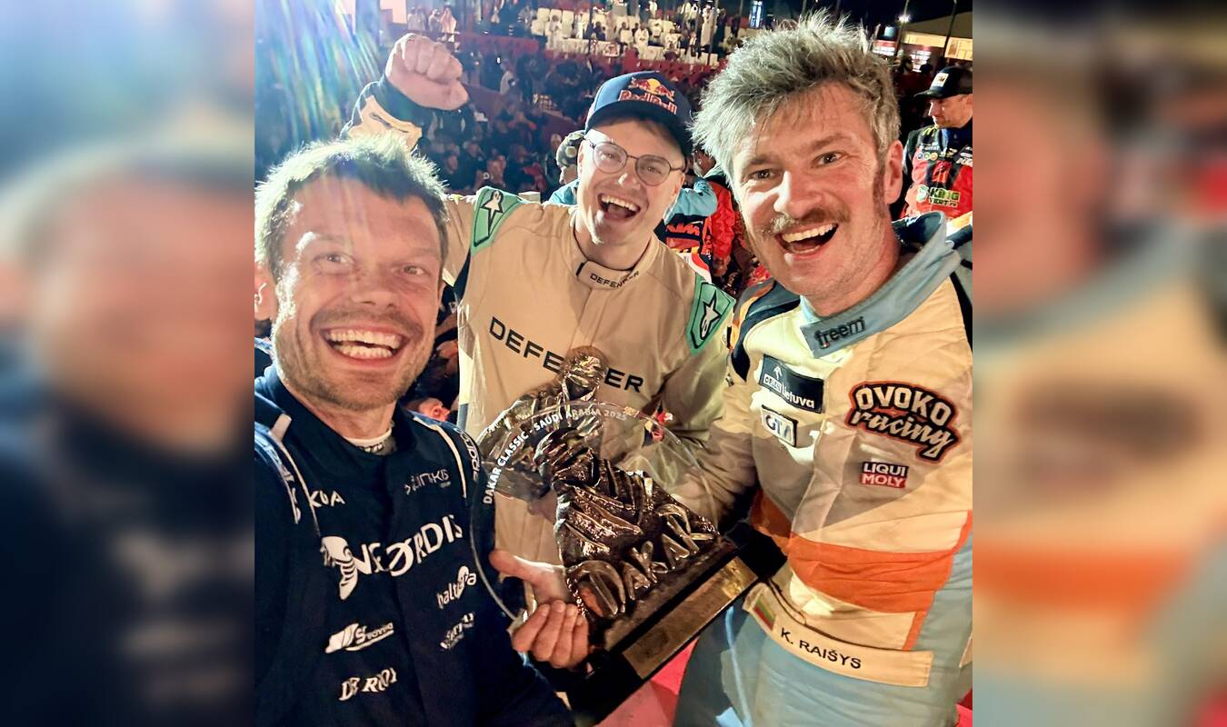 Istorinis kadras: Dakaro ralyje – Lietuvos čempionų būrelis