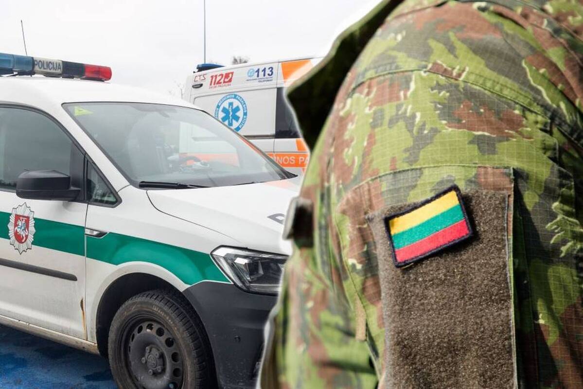 Ligoninėje atsidūrė į avariją pateko uniformuotas karys