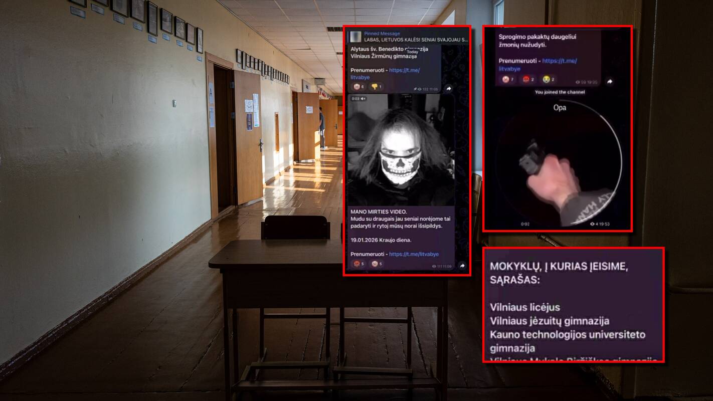 Lietuvos mokyklose – „kraujo diena“: po grasinimų – eksperto paaiškinimas