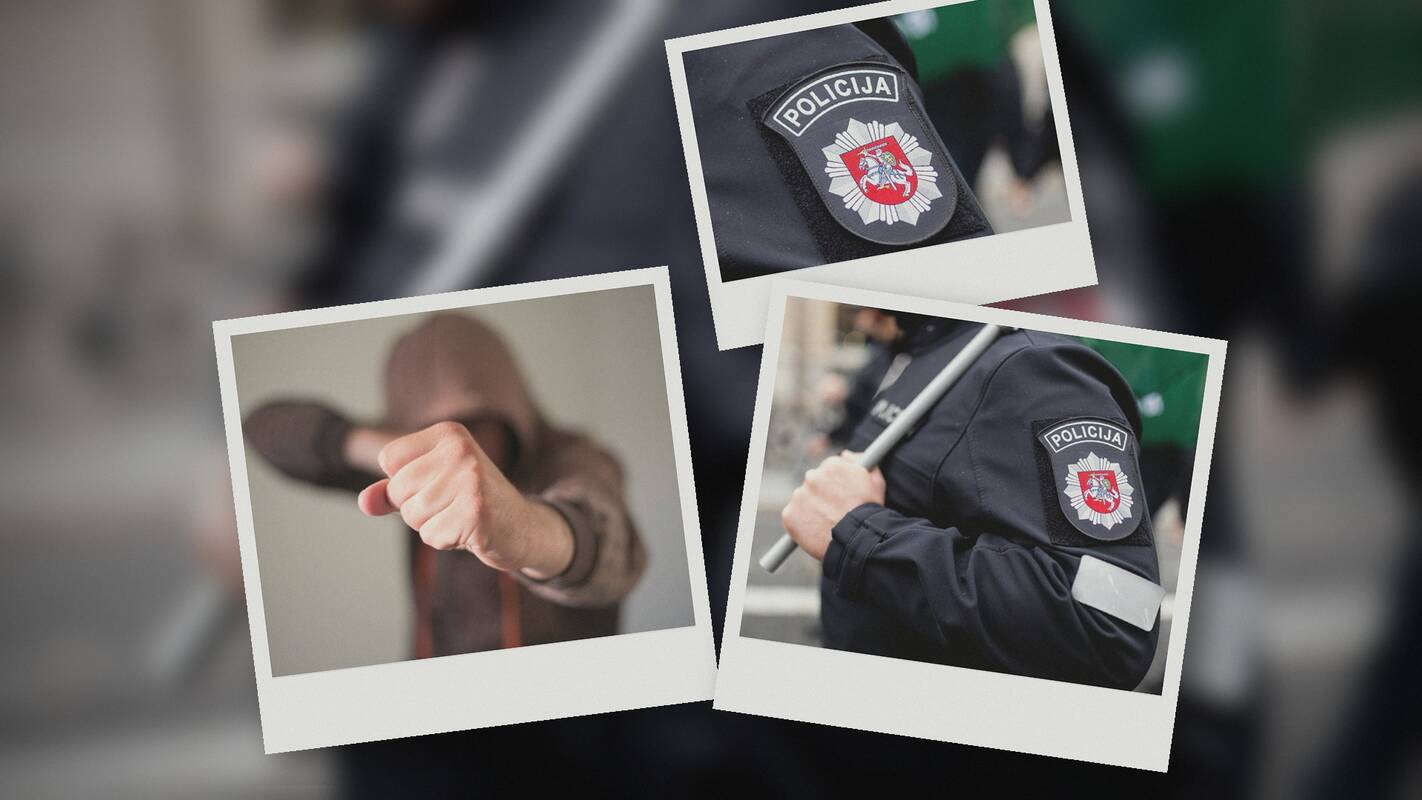 Kauno pareigūnui – smūgis į veidą