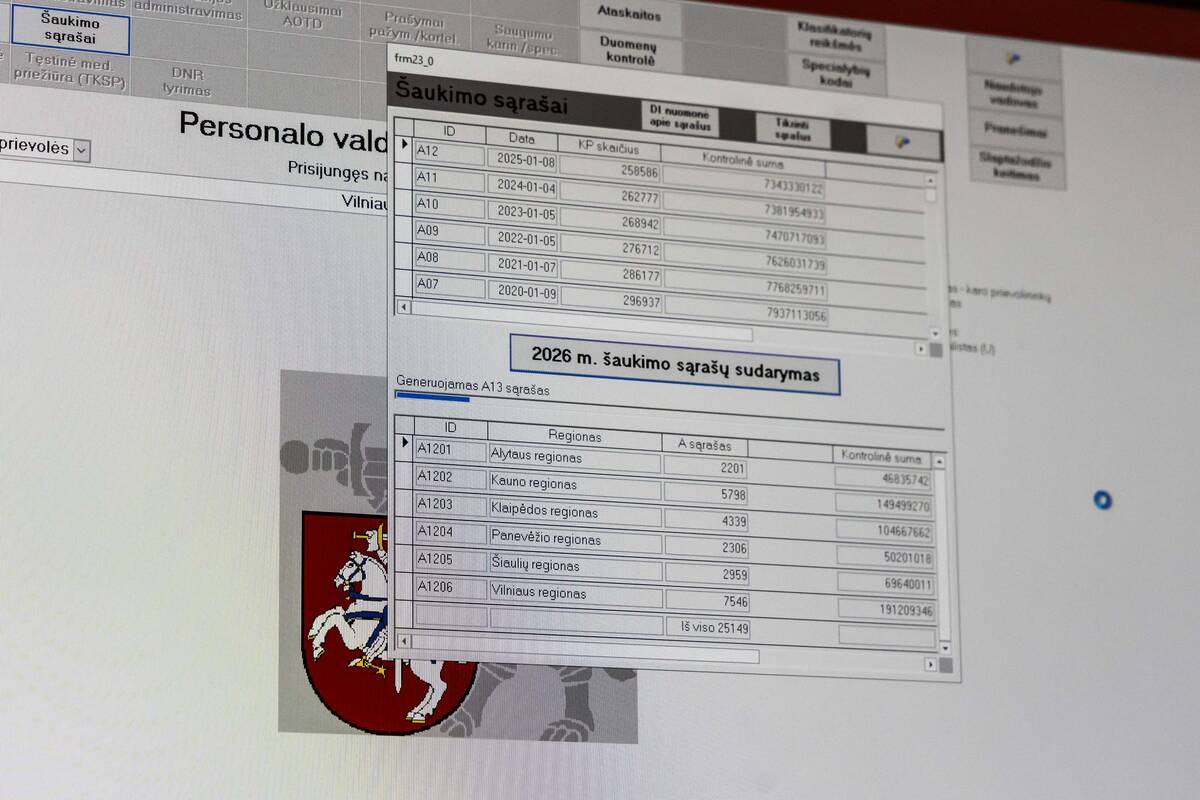 Paviešinus šauktinių sąrašą, sutriko šią informaciją skelbianti interneto svetainė
