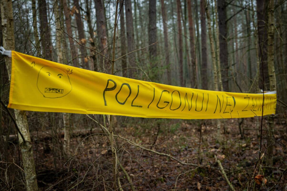 Protestuodami prieš planuojamą poligoną Kapčiamiesčio gyventojai susikibs į gyvą grandinę