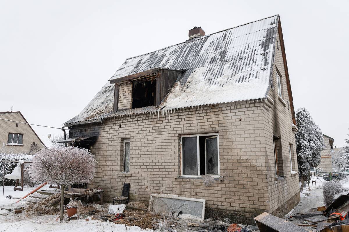 Per gaisrą Aleksote apdegė vyras