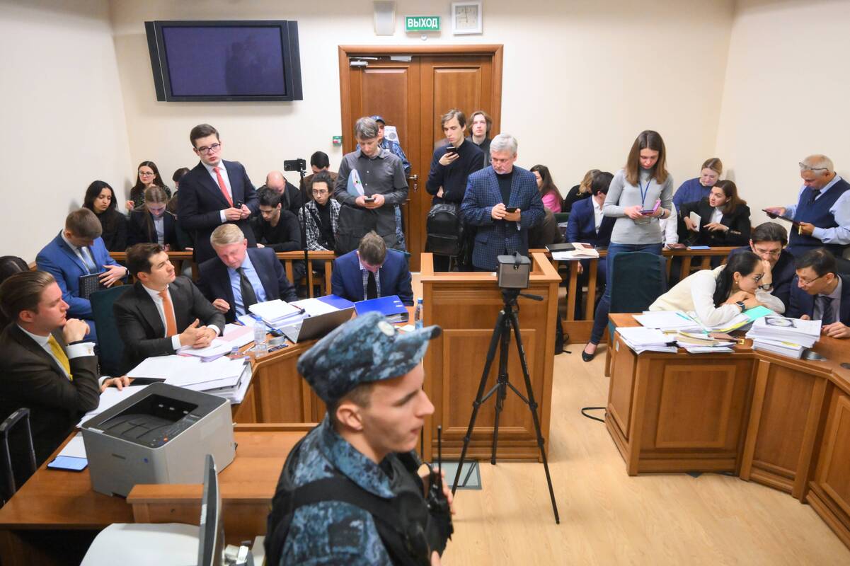 Rusijoje – teismas dėl ES įšaldyto Maskvos turto likimo