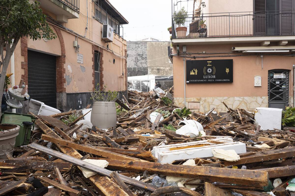 Pareigūnai: audra Sicilijoje padarė 740 mln. eurų žalą