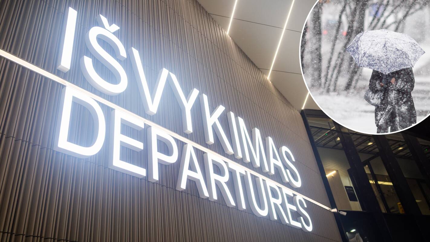 Dėl Lietuvą užklupusios pūgos paveikti skrydžiai