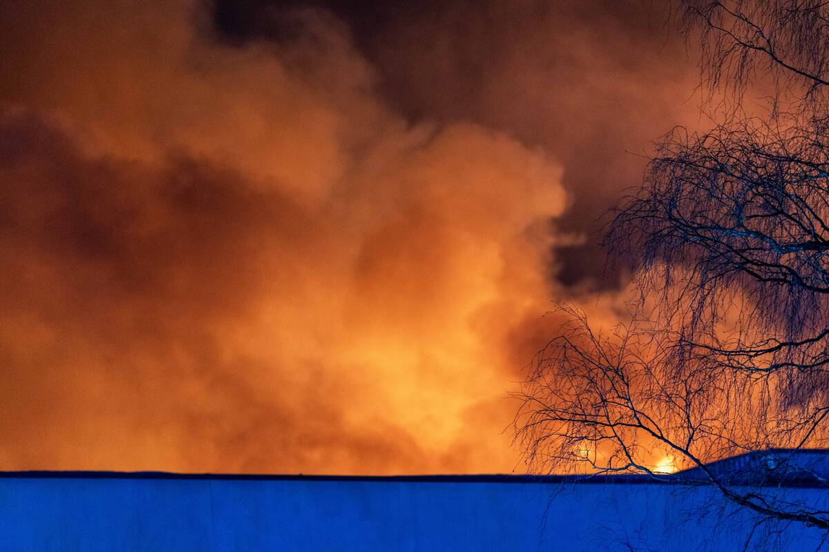 Gaisras Eišiškių plente