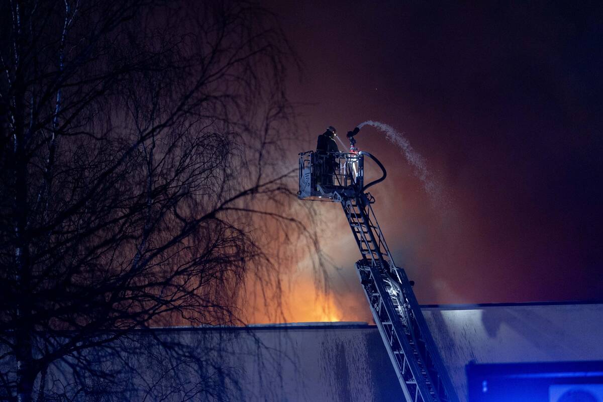 Gaisras Eišiškių plente