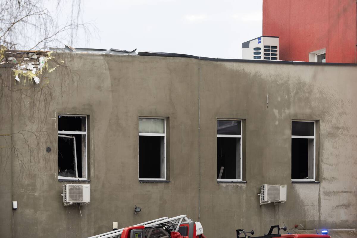 Lokalizuotas gaisras Eišiškių plento angare