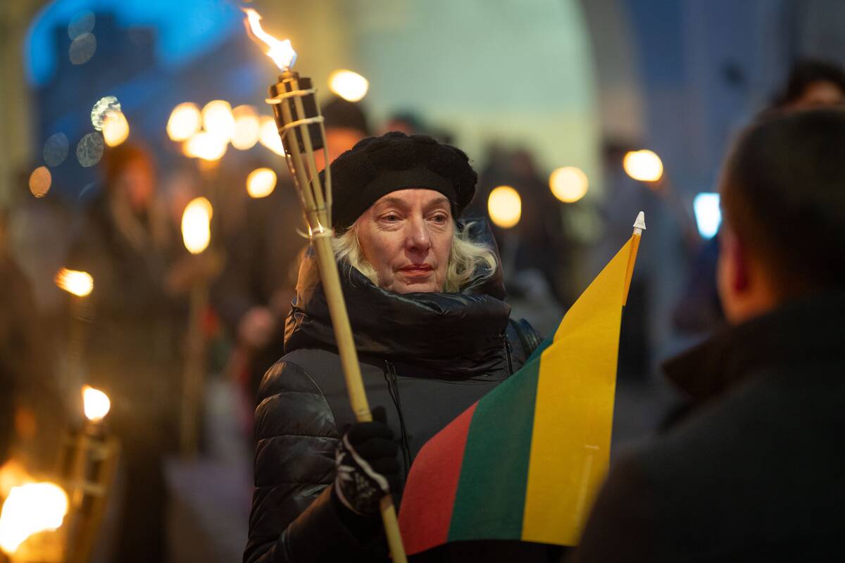 Kasmetinės deglų eitynės Vilniuje – nuo J. Basanavičiaus aikštės iki Lukiškių aikštės