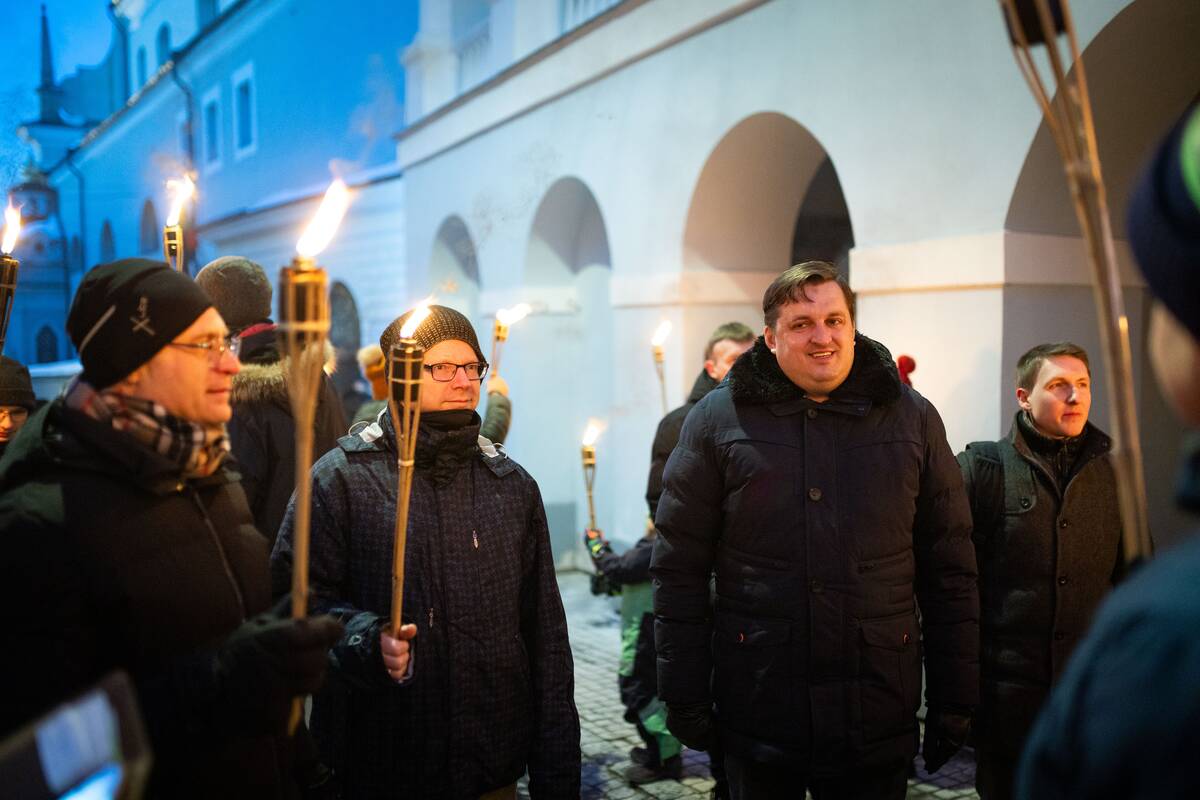 Kasmetinės deglų eitynės Vilniuje – nuo J. Basanavičiaus aikštės iki Lukiškių aikštės