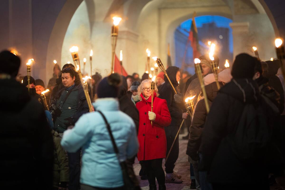 Kasmetinės deglų eitynės Vilniuje – nuo J. Basanavičiaus aikštės iki Lukiškių aikštės