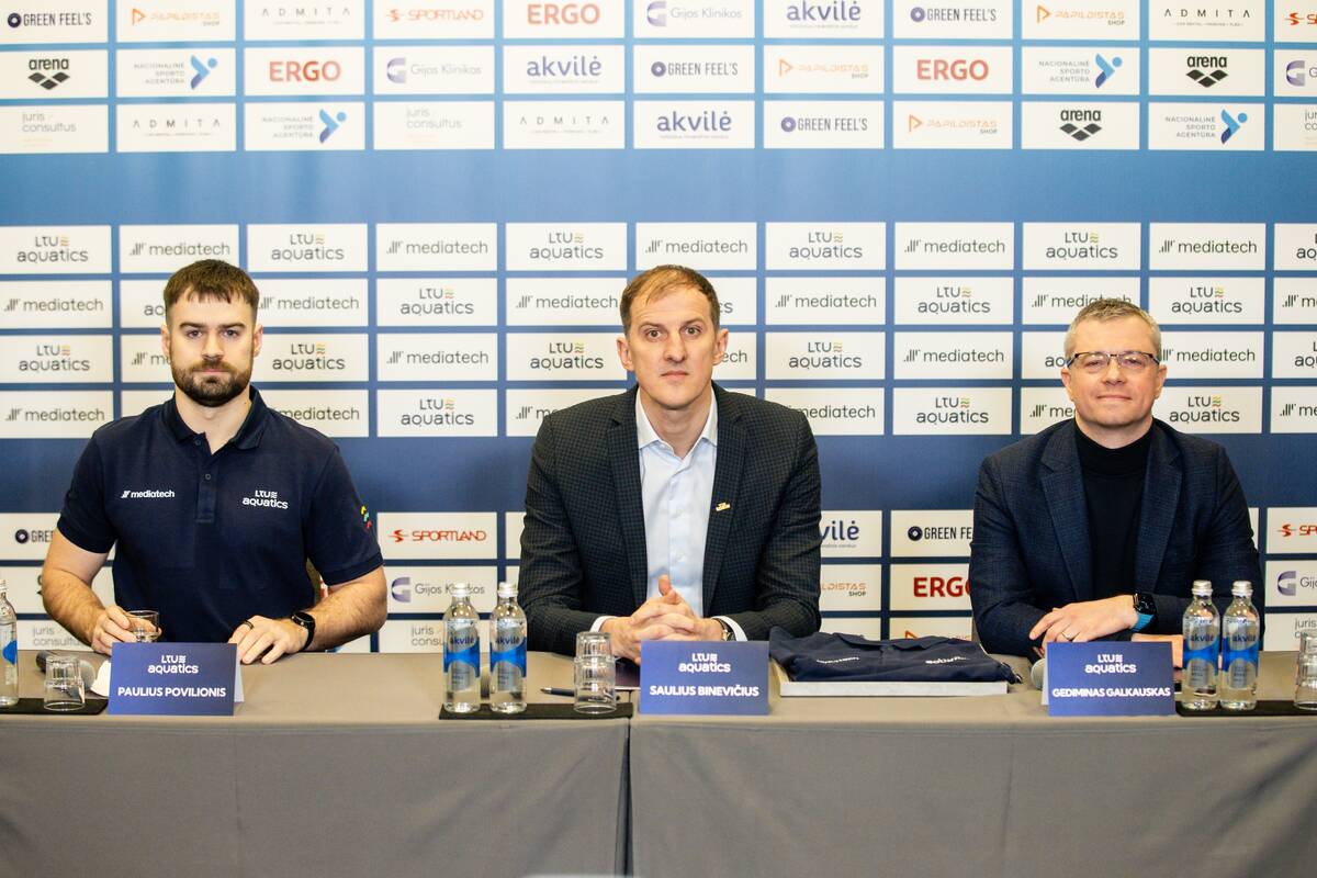 „LTU Aquatics“ vadovų spaudos konferencija