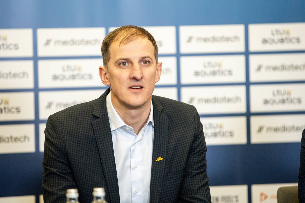 „LTU Aquatics“ vadovų spaudos konferencija