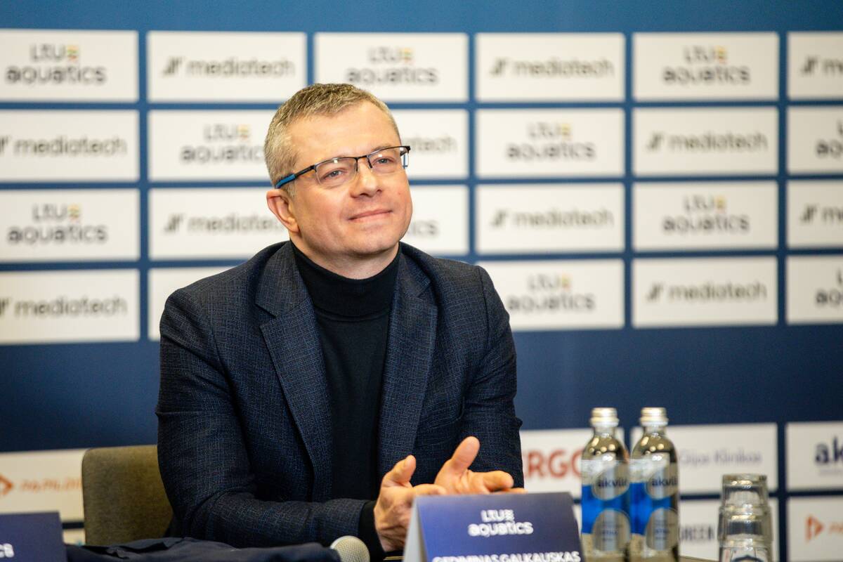 „LTU Aquatics“ vadovų spaudos konferencija