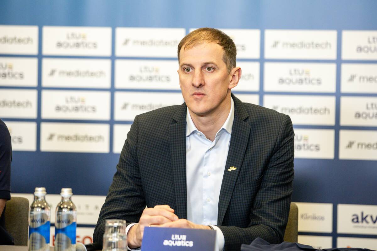 „LTU Aquatics“ vadovų spaudos konferencija