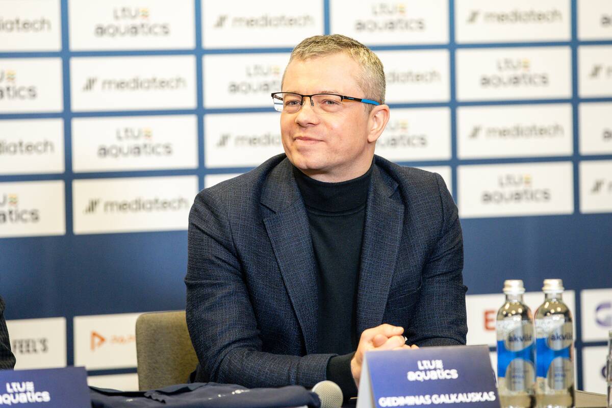 „LTU Aquatics“ vadovų spaudos konferencija