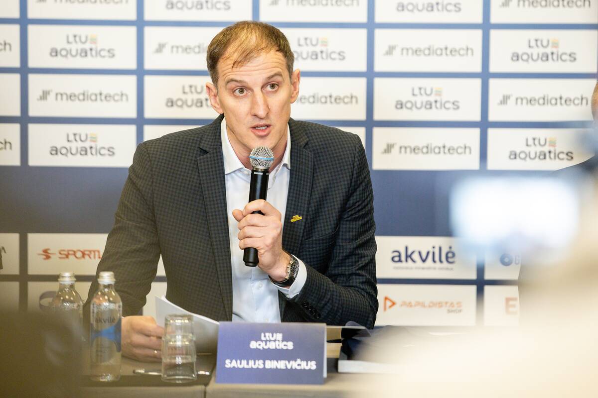 „LTU Aquatics“ vadovų spaudos konferencija